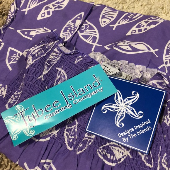 Tybee Island Girls AUDREY Fish Boho Sundress 2T-4T - Picture 8 of 8